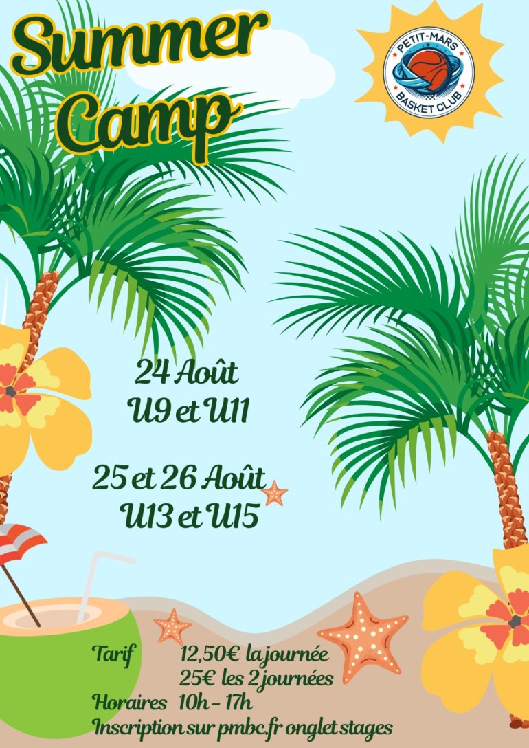 SUMMER CAMP 2026 !! Inscriptions dans l'onglet "STAGE"